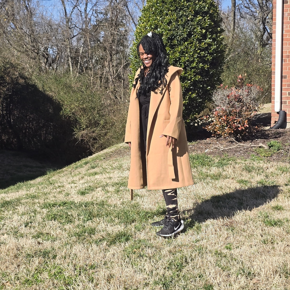 Stylish Tan Trench Coat